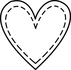 Double Heart Outline Clip Art at Clker.com.