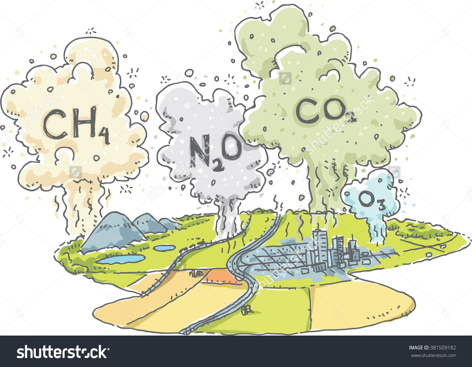 Nitrous Oxide Clip Art.