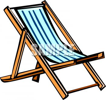 Camping Lounge Chair Clipart.