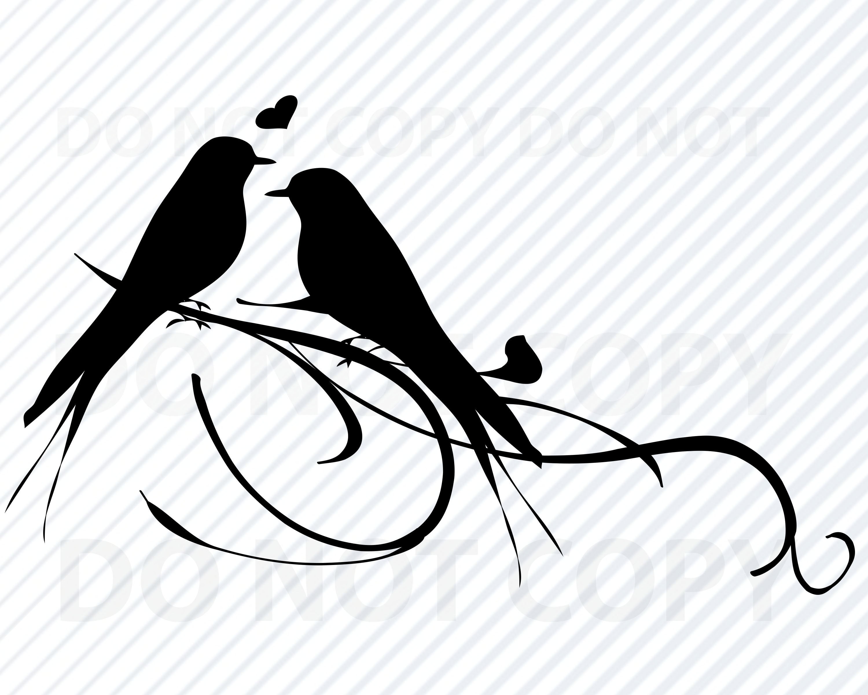 Lovebirds SVG Files.