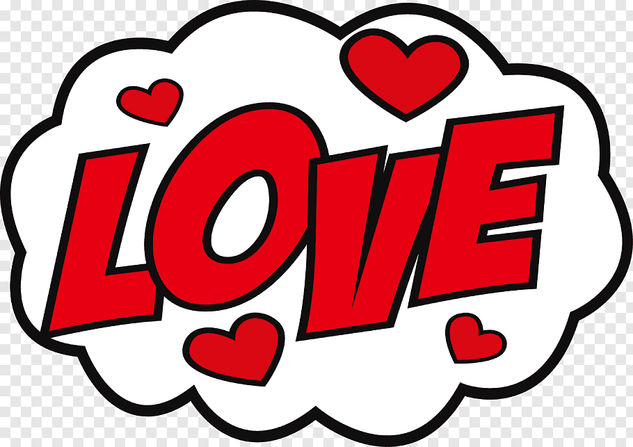 Love, Sticker Love hike Messenger Decal, Big red love.