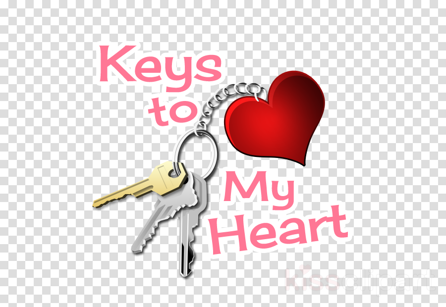 keychain text heart love logo clipart.