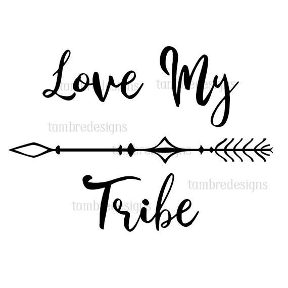 Love My Tribe SVG Clip Art t.