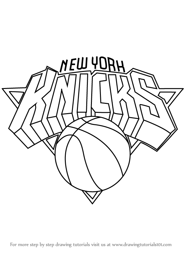 Learn How to Draw New York Knicks Logo (NBA) Step by Step.