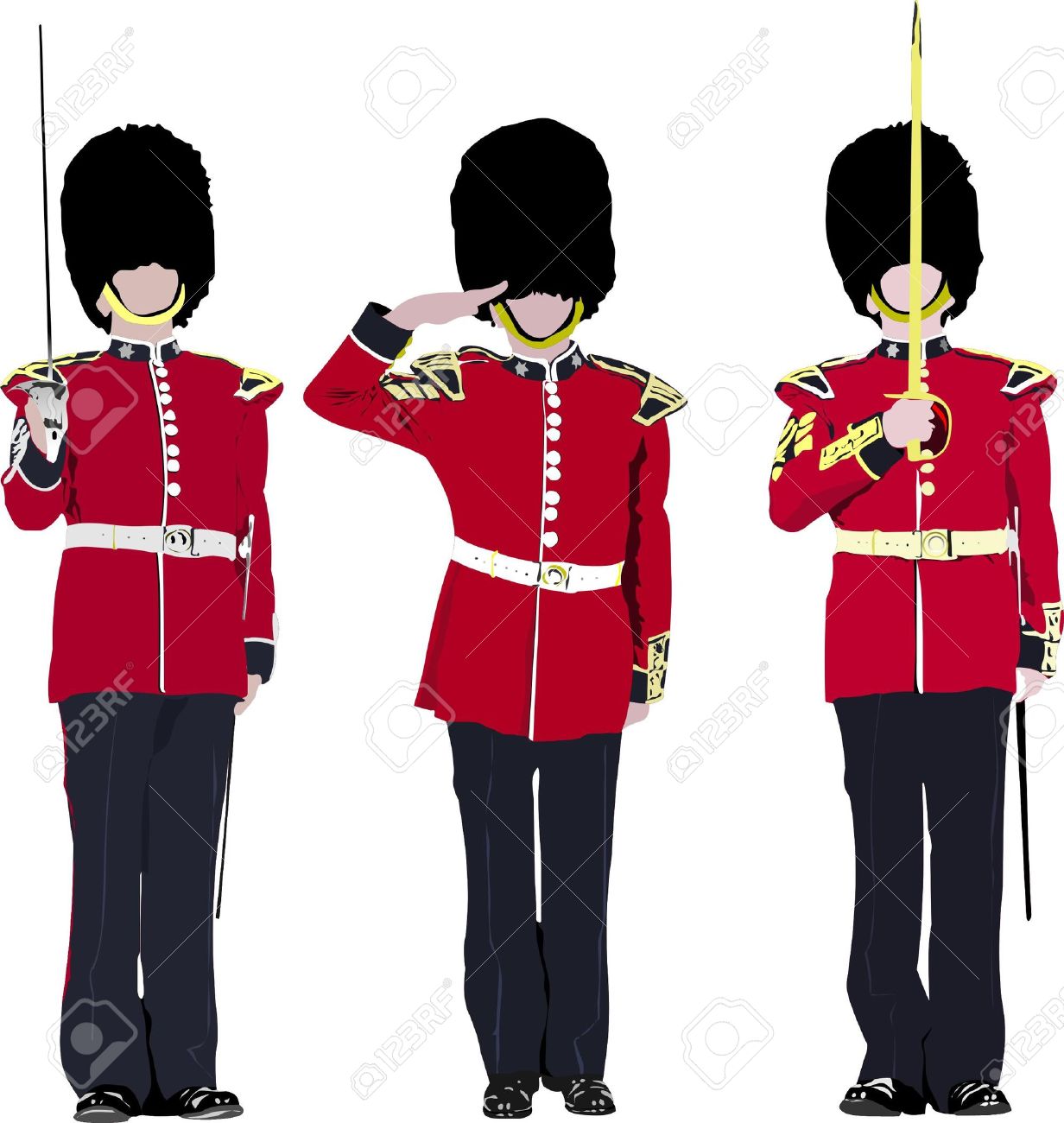 London Soldier Clipart.