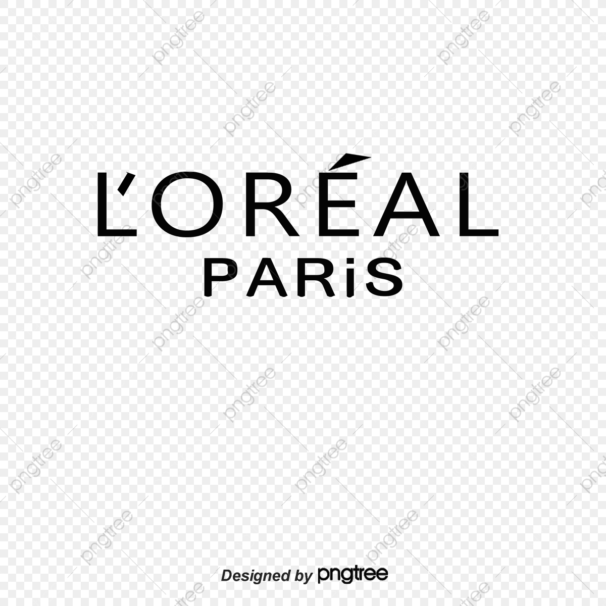 Loreal Paris Label Vector, English Alphabet, Black, Logo PNG.