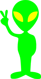 Laurent Little Green Alien Clip Art at Clker.com.