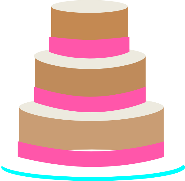 3 Layered Cake Clipart.