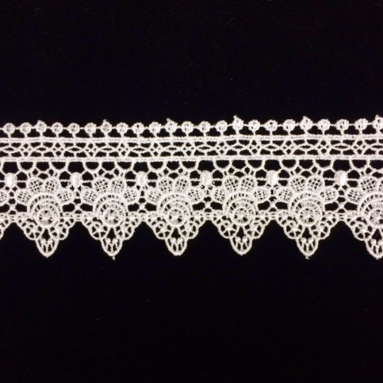 Off White Venice Lace Trim,Ivory Lace,Flower Lace Trim for Costume  Desige,headband Price per 2 yards.