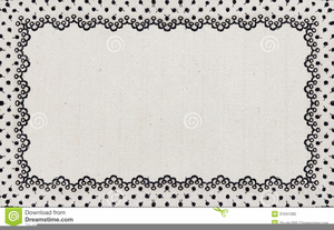 Victorian Lace Border Clipart.