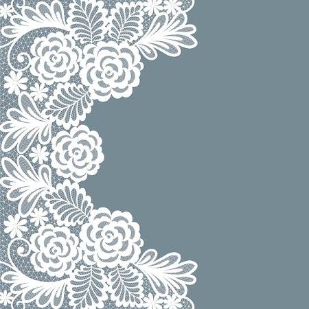 Template Frame Design For Card. Vintage Lace Doily Royalty Free.