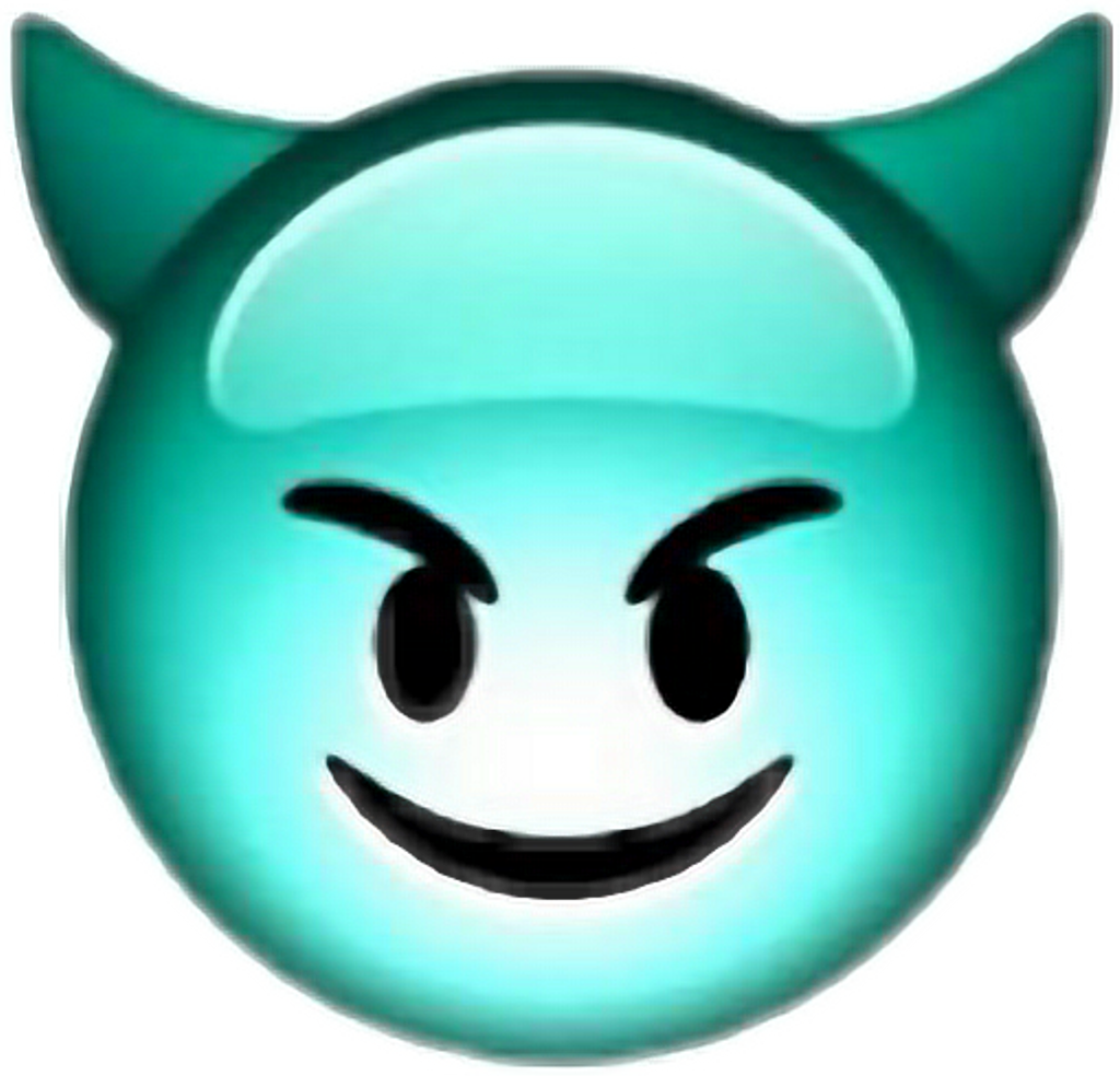 Transparent Devil Emoji Transparent Background.