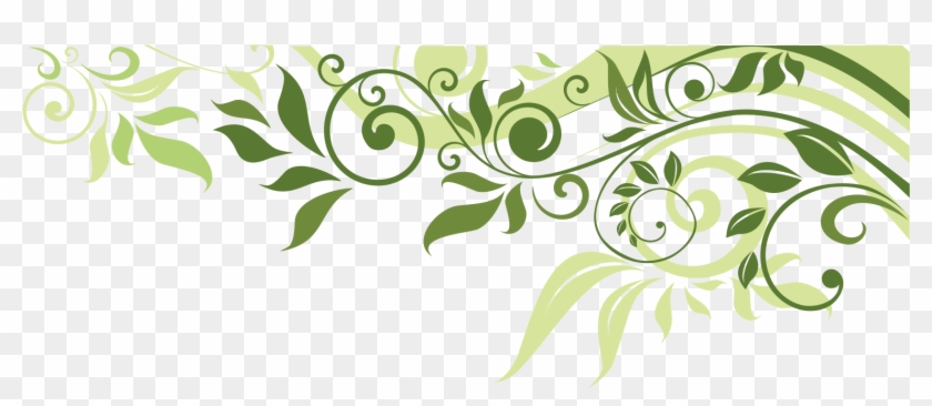 Flower Leaf Spring Illustration Banner Border Clipart.