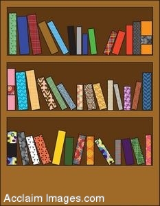 558 Bookshelf free clipart.