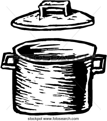 Clip Art Pot with Lid.