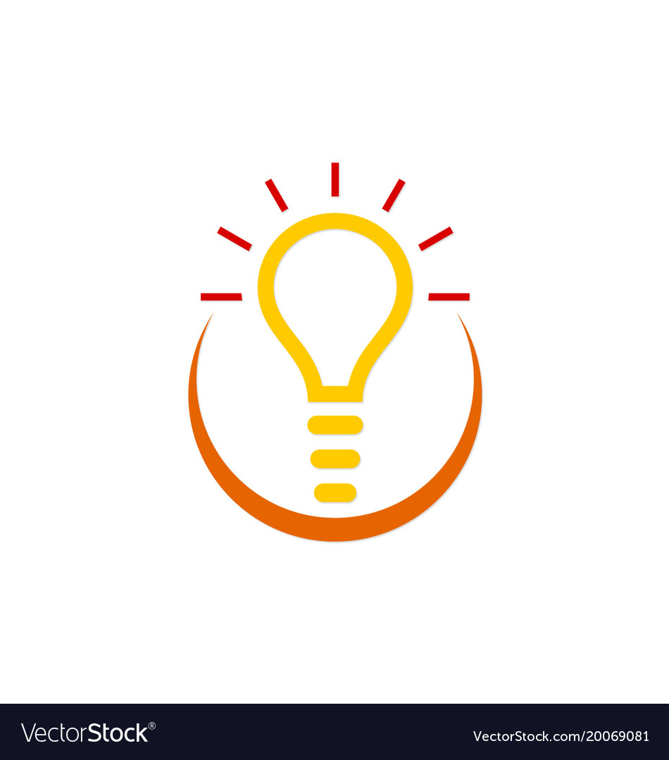 Idea creative light bulb logo.