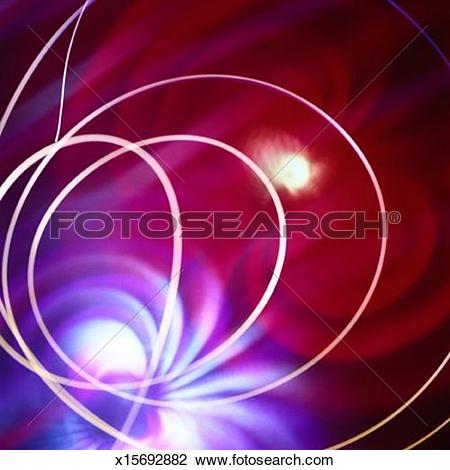 Clip Art of Light Streak with Spots x15692882.