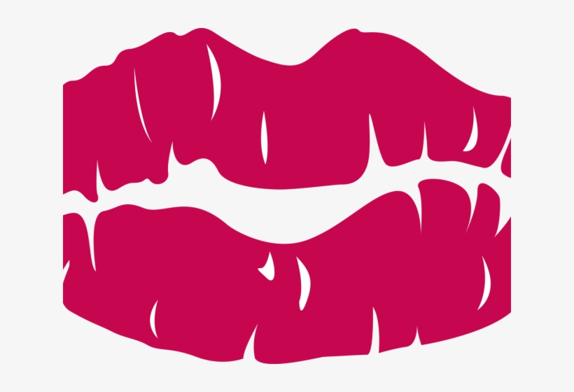 Kissing Clipart Lip Outline.