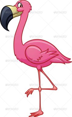 Colorable Flamingo.