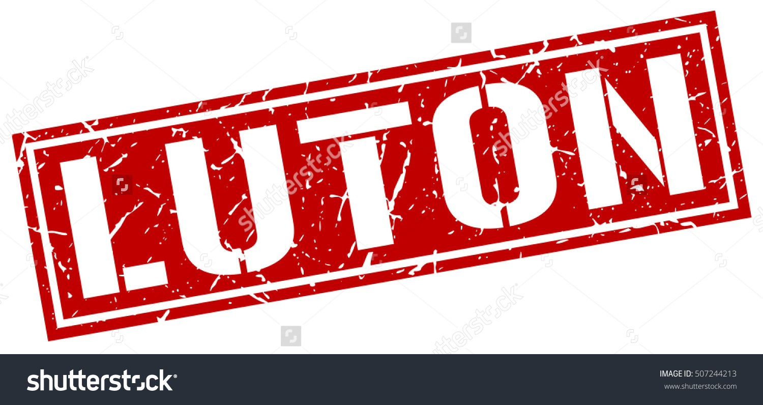 Luton Grunge Vintage Luton Square Stamp Stock Vector 507244213.