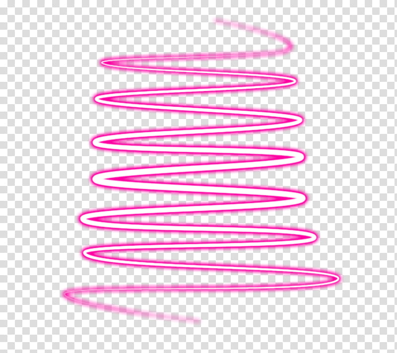 Luces de neon, pink and white neon zigzag illustration.