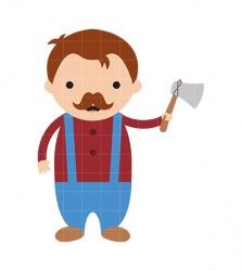 Lumberjack Clip Art.