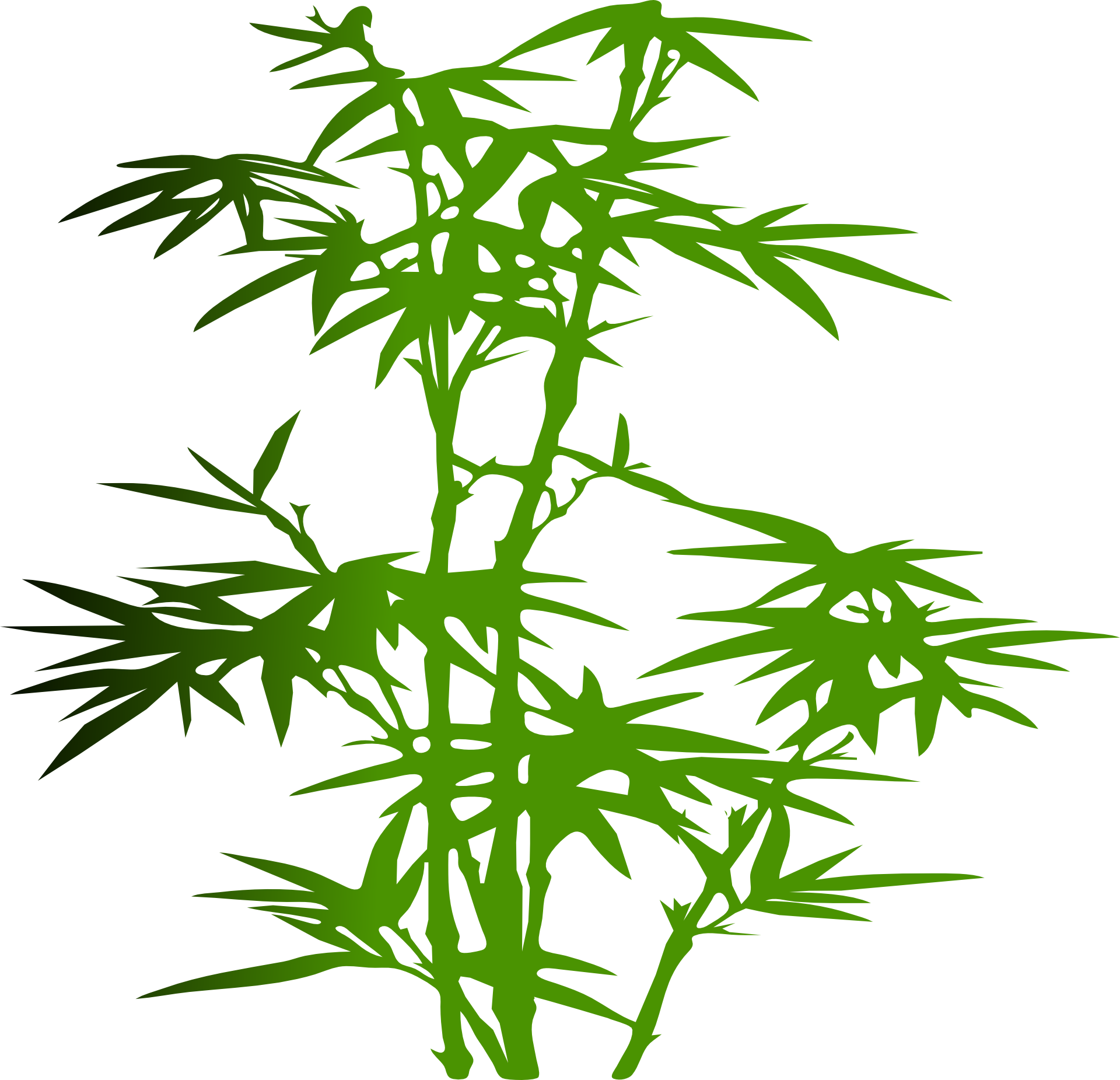 Bamboo Silhouette Clip art.