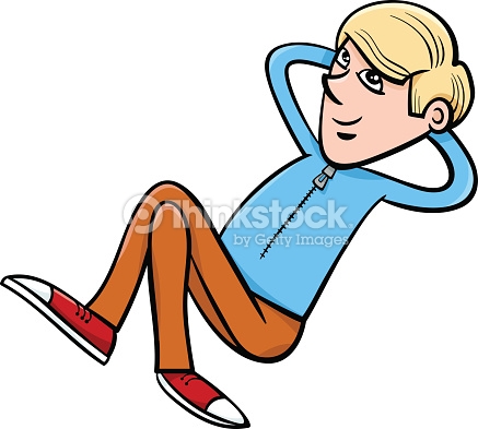 Boy Lying Down Clipart.