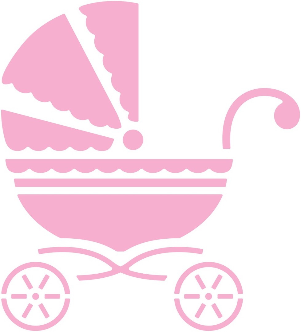 Cheery Lynn Designs Baby Carriage Clipart.