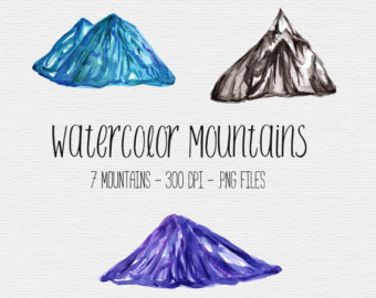 Watercolor Crystals Crystal Clipart Watercolor Clipart.