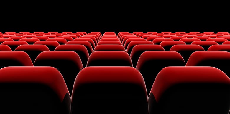 Red chairs , Cinematography Film Seat, Hd Background Movie.