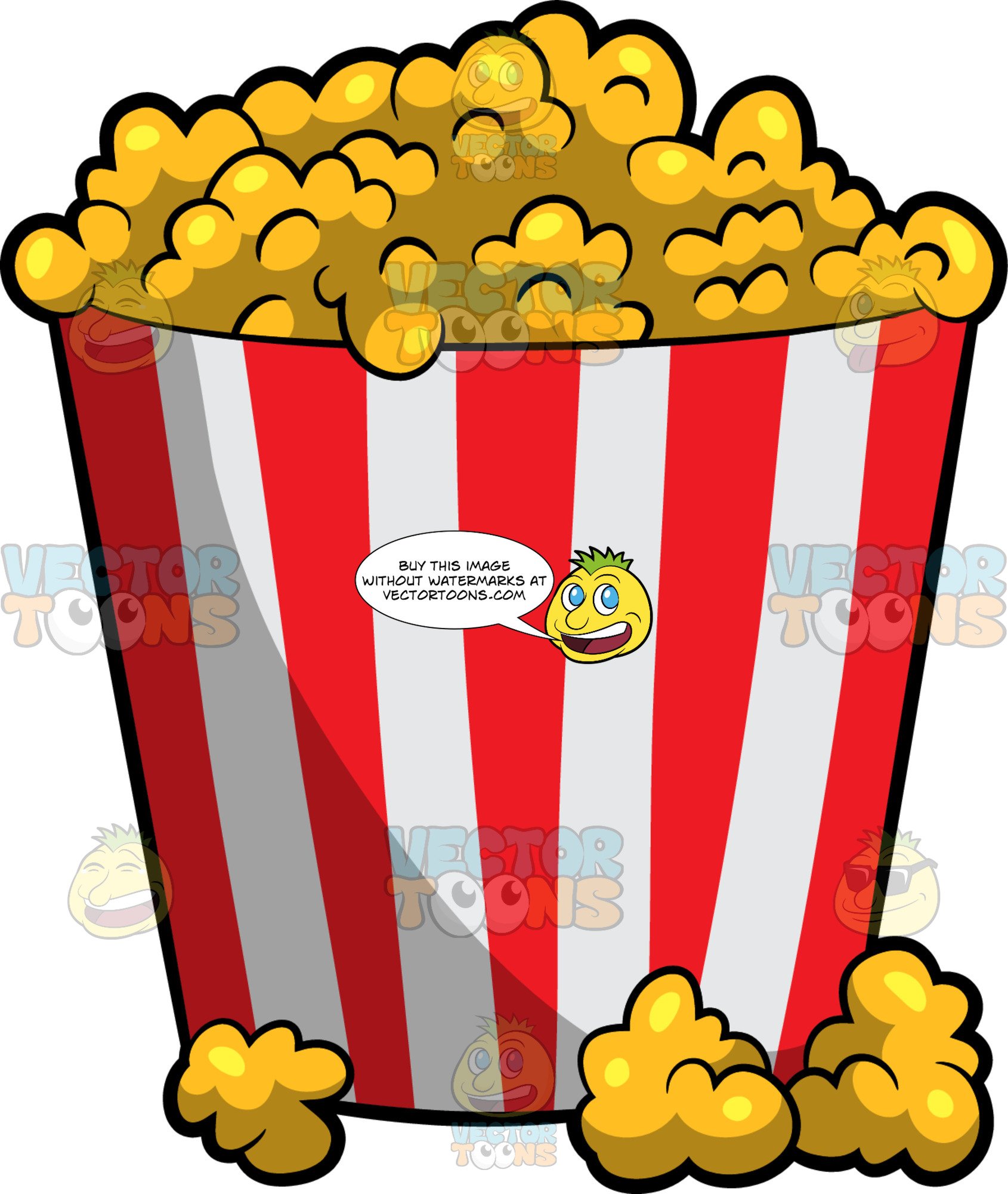 A Bucket Of Movie Theater Popcorn.