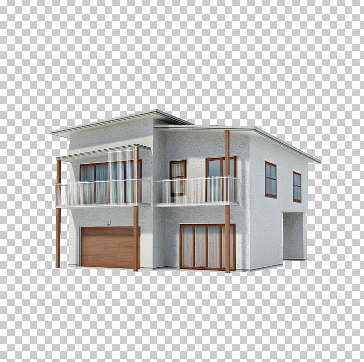 Show House 3D Modeling Modern Architecture 3D Computer.