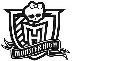 MONSTER HIGH LOGO 6 X 6 Vinyl Car Truck Window Decal.