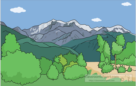 Mountain Range Clipart.