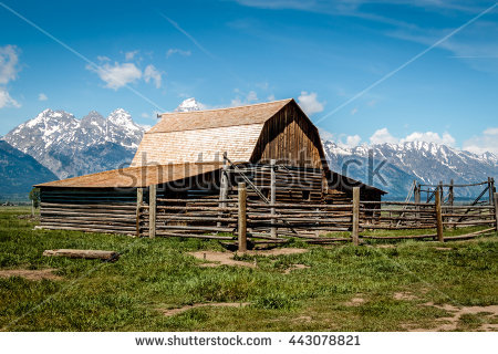 Mormon Row Stock Photos, Royalty.