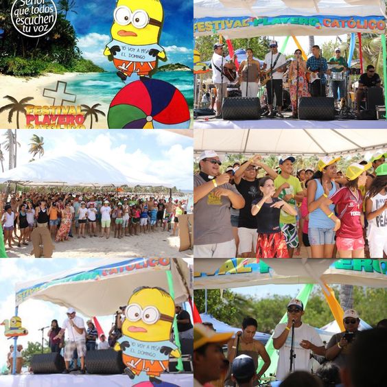 Festival Playero Catolico 29 de agosto Parque Nacional Morrocoy.