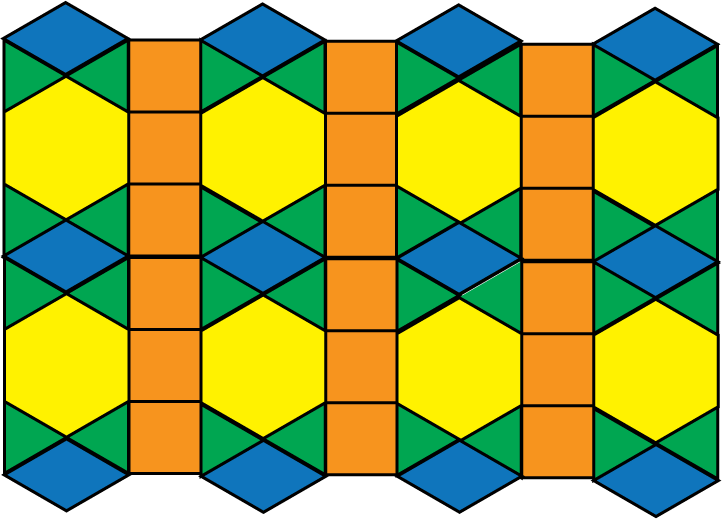 Tessellation Patterns In Maths Clipart.