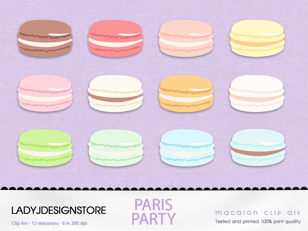 Macaron clipart.