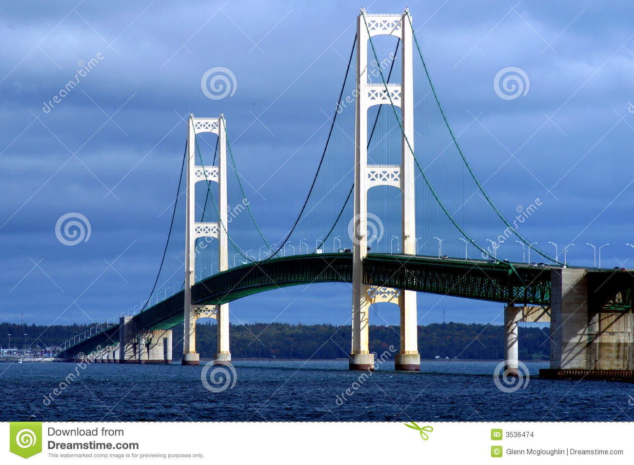 Mackinac Bridge Stock Images.