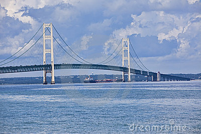 Mackinac Bridge Royalty Free Stock Photos.