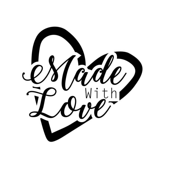 Made with Love Phrase Graphics SVG Dxf EPS Png Cdr Ai Pdf Vector Art  Clipart instant download Digital Cut Print File Cricut Decal.