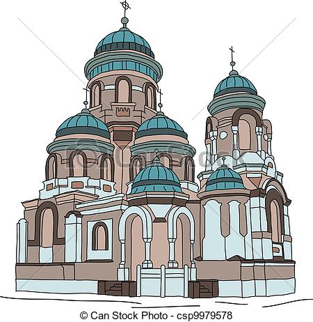 Vector of church.