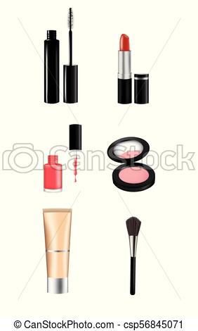 Woman makeup set.