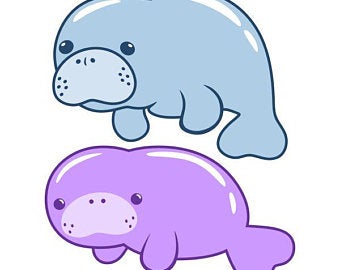 Download for free 10 PNG Manatee clipart drawn Images With.