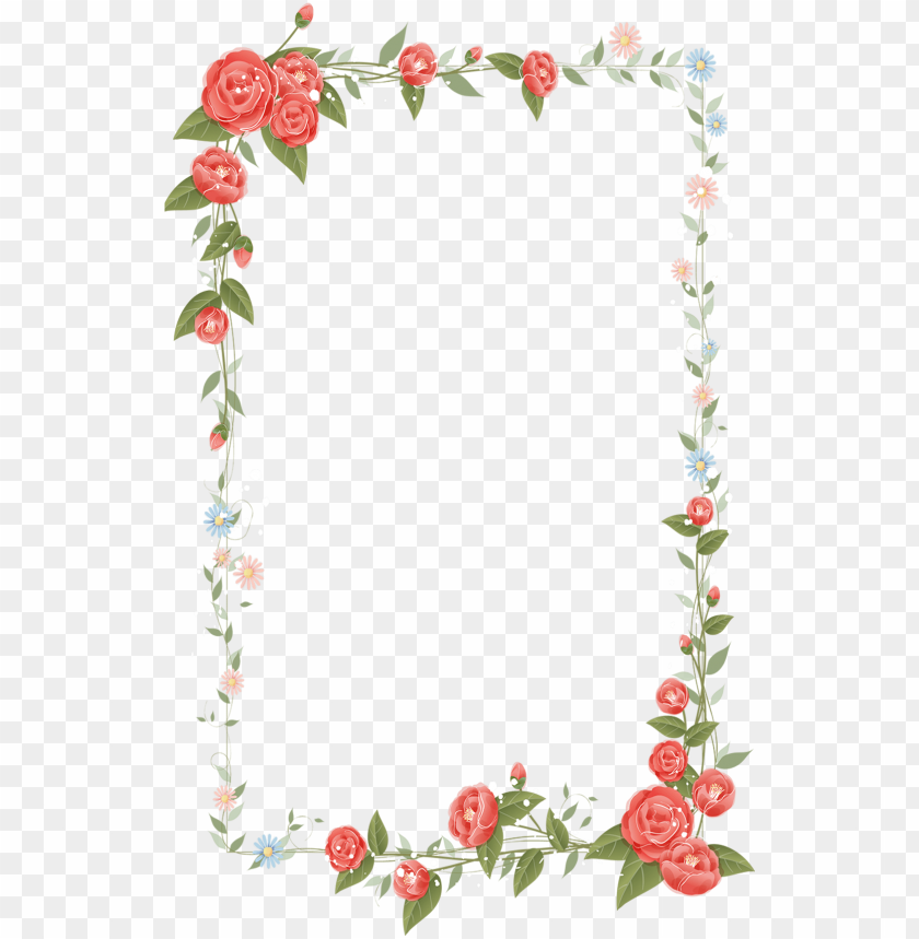 border flowers drawing clip art.