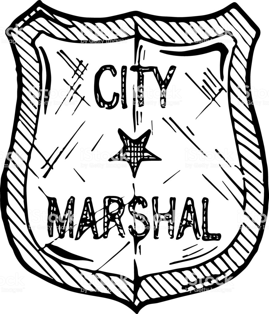 Illustration Of Marshal Badge Stock Vector Art & More Images.