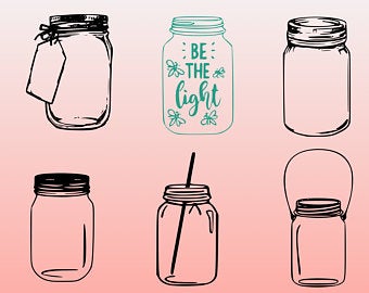 Mason jars clipart.