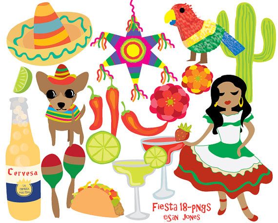 Cinco de Mayo clip art.