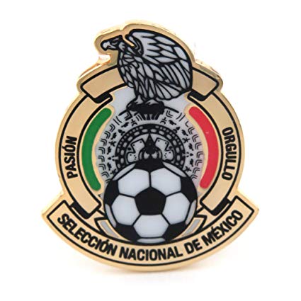 JF Sports Canada International Soccer Mexico National Team Primary Logo  Pin, Small, Multicolor.